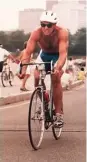  ?? | SUPPLIED PHOTOS ?? Mark Rebora competing in a 1987 Chicago triathlon.