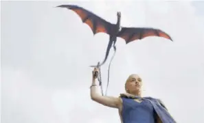  ??  ?? Khaleesi, incarnée par Emilia Clarke dans « Game of Thrones »