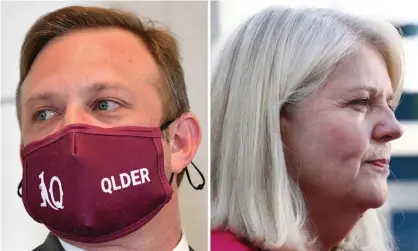  ?? Composite: AAP ?? Queensland deputy premier Steven Miles says ‘the borders are not genuinely closed’ internatio­nally as home affairs minister Karen Andrews accuses Annastacia Palaszczuk of trying to deflect from her government’s quarantine failures.