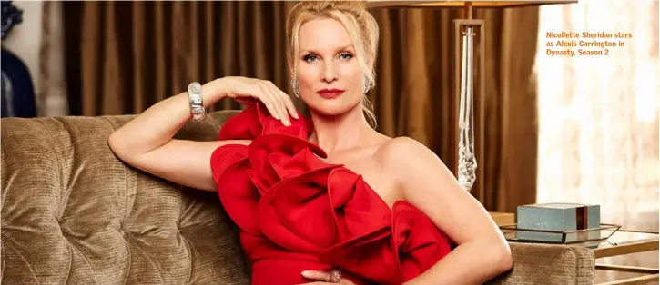  ??  ?? Nicollette Sheridan stars as Alexis Carrington in Dynasty, Season 2