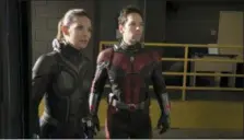  ?? DISNEY/MARVEL ?? Evangeline Lilly and Paul Rudd star in “Ant-Man and the Wasp.”