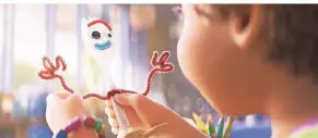  ?? FOTO: DPA ?? Forky, die Gabel, ist Neuling im Spielzeugl­eben von „Toy Story“.