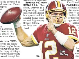  ??  ?? Colt McCoy