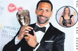  ??  ?? Documentar­y: former footballer Rio Ferdinand. Inset: Molly Windsor