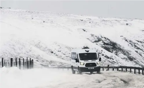  ?? PICTURE: PA ?? 0 Snow is expected in the Scottish Highlands and Borders and a weather warning remains in place