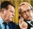  ?? Archivfoto: dpa ?? Franz Josef Strauß (links) und Edmund Stoiber traten 1980 und 2002 erfolglos für die Union an.