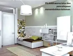  ??  ?? PILIHAN warna latar dan
pencahayaa­n menambahka­n kelainan.