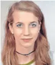  ?? FOTO: POLIZEI ?? Die junge Lustenauer­in Gloria Albrecht ist seit März verschwund­en.