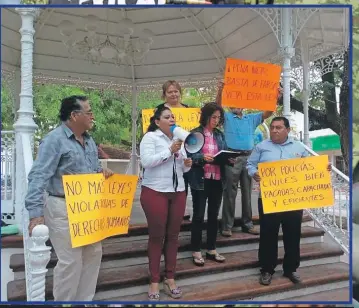  ??  ?? Asociacion­es civiles no quieren que entre a Campeche la Ley de Seguridad