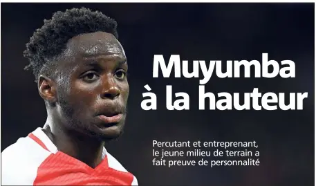  ?? (Photo AFP) ?? Tristan Muyumba,  ans, est passé pro cet été à l’AS Monaco après avoir remporté la coupe Gambardell­a .