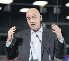  ?? FOTO: GETTY ?? Gianni Infantino, presidente de la FIFA