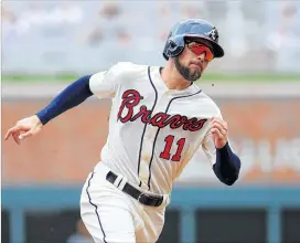  ?? DANIEL SHIREY / GETTY IMAGES ?? Ender Inciarte will “be in center field in SunTrust Field for a long, long time,” said Braves general manager John Coppolella, who traded for Inciarte.