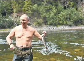  ?? ALEXEY NIKOLSKY/AFP ?? Vladímir Putin se fue a los bosques siberianos.