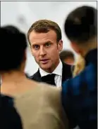  ??  ?? Emmanuel Macron à Tourcoing.