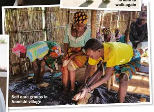  ??  ?? Self S care groups in Namisiri N village