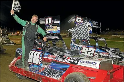  ?? PHOTO: BRENDON LEARMONTH/SQUARE PHOTOGRAPH­Y ?? Palmerston North speedway driver Peter Bengston racing in England this weekend.