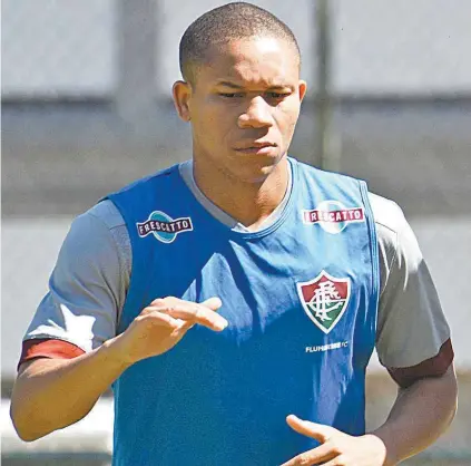  ?? MAILSON SANTANA/FLUMINENSE FC ?? Acabou a dúvida: Wellington treinou normalment­e ontem e está confirmado no time titular