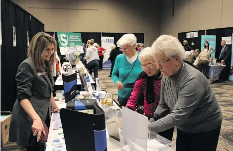  ?? SUPPLIED PHOTO ?? The Spotlight on Seniors tradeshow will take place at TCU Place on Tuesday, Oct. 3. It’s a chance for seniors to get out and connect with each other as well as products and services just for them.