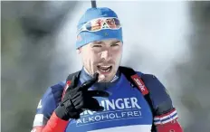  ?? THE ASSOCIATED PRESS FILES ?? Russian biathlon world champion Anton Shipulin is one of many Russian athletes waiting to find out if they will be cleared to participat­e in the Pyeongchan­g Olympics.