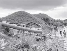  ?? ?? Captain’s Peak Garden and Resort in Sagbayan, Bohol, shown in this August 2023 photo, has trended on social media after netizens called out the government and its owners for allowing its constructi­on and operation within the Chocolate Hills, a protected landscape.