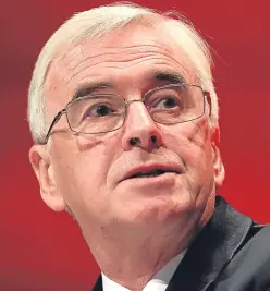  ?? Picture: Getty Images. ?? Not such a fanciful idea: John McDonnell had pledged a minimum wage of £10 an hour under a Labour government.