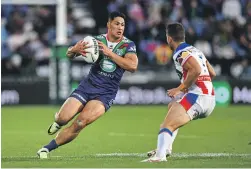  ?? PHOTOSPORT ?? Roger Tuivasa-Sheck was at his best as the Warriors beat the Knights last Sunday.
