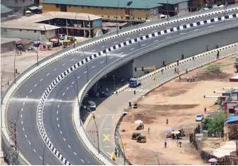  ??  ?? Urban project; new overhead bridge at Abule-Egba, Lagos