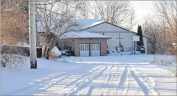  ?? SARA ERICSSON ?? Oakdene resident Penney Wheaton, who owns the house formerly connected to the church at 118 Oakdene Ave., said affordable housing “has a stigma, unfortunat­ely, and people have already started telling us ‘you need to sell your home.’”