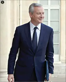  ??  ?? 1Bruno Le Maire, ministro das Finanças francês 2Olaf Scholz, ministro das Finanças alemão