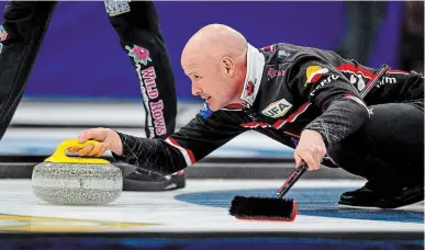  ?? CANADIAN PRESS FILE PHOTO ?? Kevin Koe is one of the headliners in a field that includes top-ranked Brad Jacobs of Northern Ontario, home province favourite John Epping of Ontario and two-time Brier champ Brad Gushue of Newfoundla­nd and Labrador.