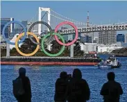  ?? Charly Triballeau / AFP via Getty Images ?? The Olympic Games were postponed in March 2020 due to the rising risks of the COVID-19 pandemic.