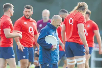  ?? Photo / AP ?? Eddie Jones gave his Six Nations squad room to breathe.