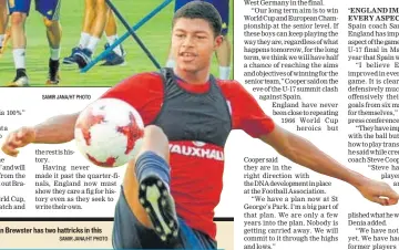  ?? SAMIR JANA/HT PHOTO SAMIR JANA/HT PHOTO ?? England forward Rhian Brewster has two hattricks in this tournament.