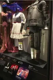  ??  ?? Original costumes from “The Wiz” on display in the “Taking the Stage” exhibit at the Smithsonia­n’s National Museum of African-American History and Culture in Washington, D.C.