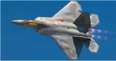  ??  ?? A US F- 22 Raptor stealth fighter