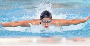  ??  ?? Former Cedarburg High School swimmer Katie Drabot, a rising junior at Stanford, is establishi­ng herself as one of the top female swimmers in the country.