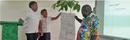  ?? Photos: Ministry of Fisheries and Forestry ?? Participan­ts of the workshop on Monitoring, Reporting and Verificati­on (MRV) in the Northern Division held in Labasa last week.