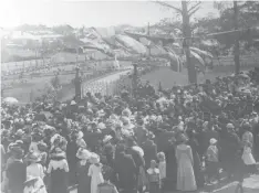  ??  ?? The opening of West Park in 1912.