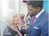  ?? PHIL CARPENTER ?? “He’s a wonderful person,” Élise Béliveau says of P.K. Subban, seen with her at the 2015 opening of P.K. Subban Atrium at the Montreal Children’s Hospital.