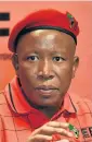  ??  ?? Julius Malema