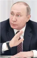  ?? YURI KADOBNOV/AP ?? Absoluto. Putin durante encontro com candidatos da oposição