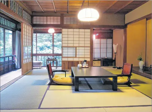  ?? DOZO DOMO ?? A traditiona­l ryokan room.