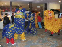  ??  ?? THE Lions entering Café Marco