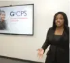  ?? KEVIN TANAKA/ FOR THE SUN- TIMES ?? CPS’ Chief Education Officer Janice Jackson unveils GoCPS, the new system for students applying to high schools.