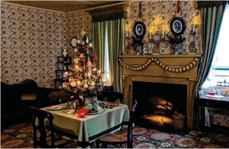  ?? COBB LANDMARKS ?? The William Root House Museum in Marietta will be host to its fifth annual Candleligh­t Night on Saturday, Dec. 14, with a Christmas display typical of the 1850s.