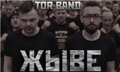  ?? ?? Tor Band became widely known in Belarus during the protests that followed the disputed presidenti­al election in August 2020. Photograph: web