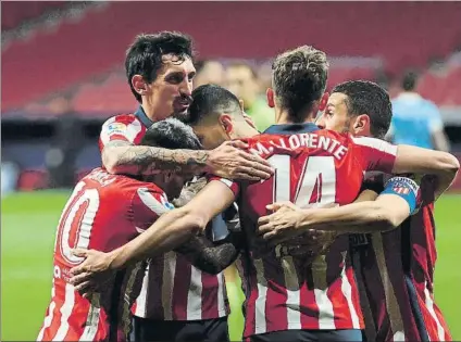  ?? FOTO: EFE ?? El Atlético de Madrid necesita reencontra­rse con la victoria tras el pequeño paso atrás que supuso el postrero empate ante el Celta