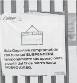  ?? FOTO: ALFONSO BERBER. ?? Al reabrirse prevención.
continuara­n medidas de
DAR UNA fecha de cuando se valla a volver a la normalidad deportivam­ente y que todo dependerá de los cambios que se vallan dando