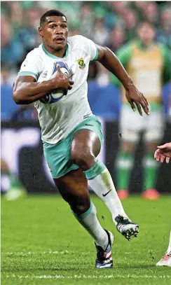 ?? Picture: Laurence Griffiths/Getty Images ?? Damian Willemse in action for the Springboks.