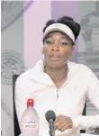  ?? /EFE ?? Venus Williams no tuvo cargos que responder y fue absuelta.